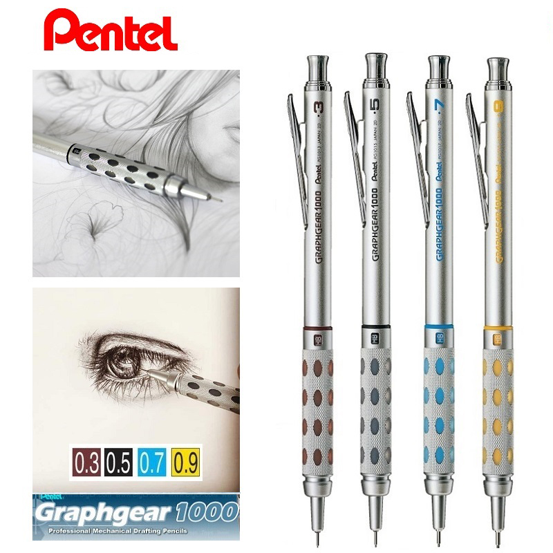 Pentel GRAPHGEAR 1000 Pensil M - Zebra Pen Mildliner ulasan dan harga
