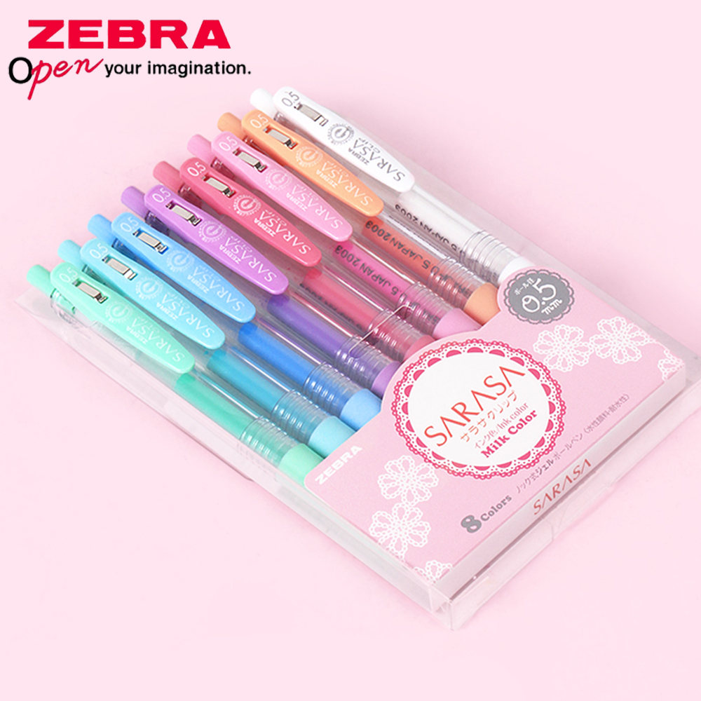 Set Pena Gel Zebra Warna 3/5/8 - Puzzle Blank White ulasan dan harga