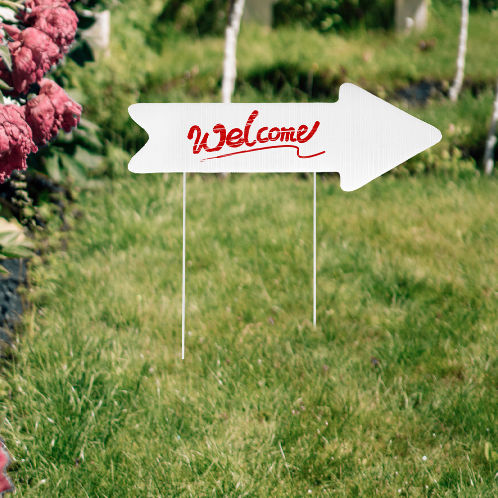 2 Buah Papan Tanda Halaman Kos - Yard Sign Blank ulasan dan harga