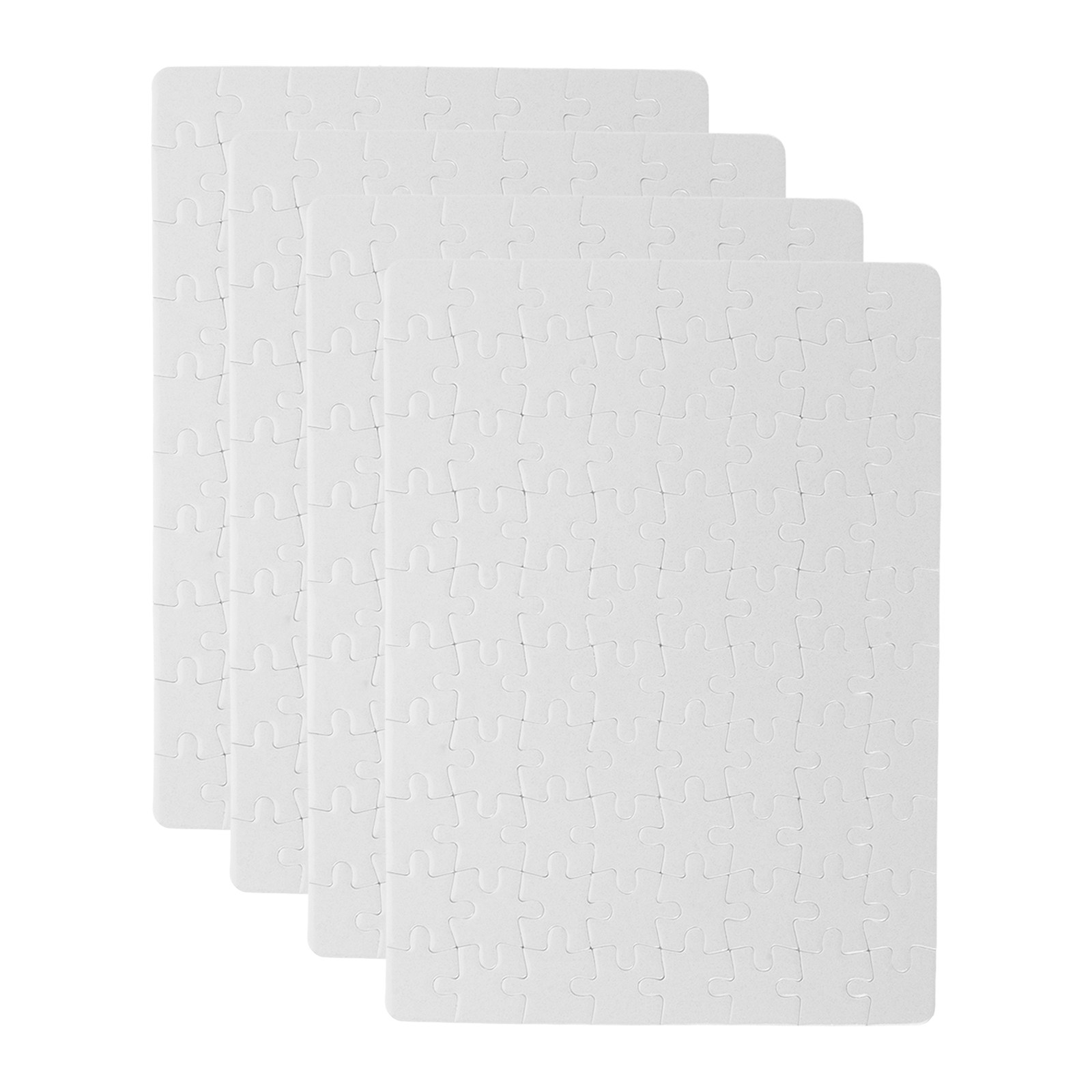 4 Lembar Puzzle Jigsaw Kosong  - Puzzle Blank White ulasan dan harga