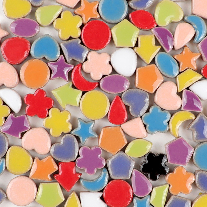 50g 1cm Ubin Mosaik Keramik Mu - Ceramic Tile Blank ulasan dan harga