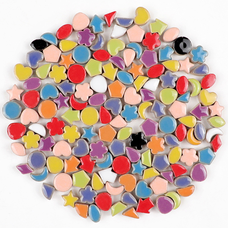 50g 1cm Ubin Mosaik Keramik Mu - Ceramic Tile Blank ulasan dan harga